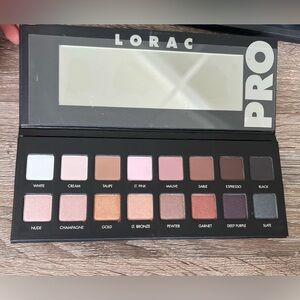 NEW w/o Box Lorac Pro Eyeshadow Palette Discontinued Neutrals Shimmer Matte